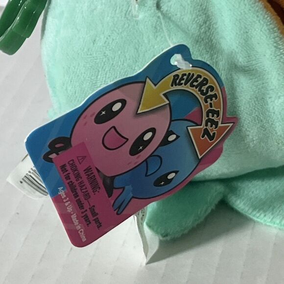 Reverse-EEZ Plush Octopus – 4" Teal & Orange Reversible Mood Toy NEW - Picture 4 of 10